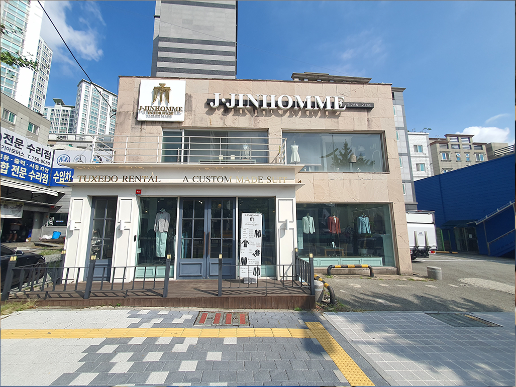 제이진옴므 부산 매장 외관